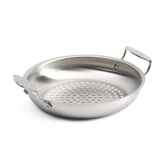 Stainless Steel Round Triply Outdoor Grill Basket